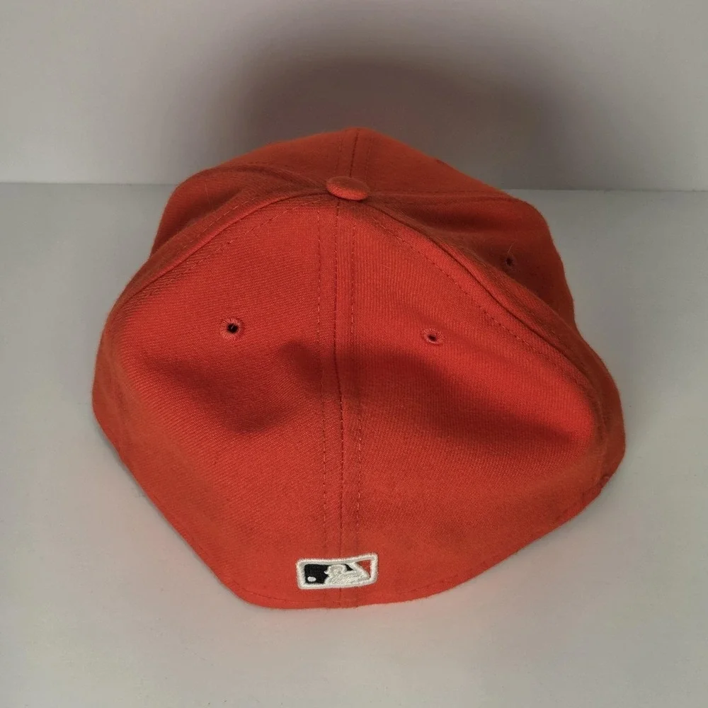Miami Marlins Hat MLB Baseball Cap‎ Mens 7 1/2 Orange Fitted New Era 59FIFTY
